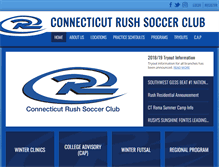 Tablet Screenshot of ctrushsoccer.com